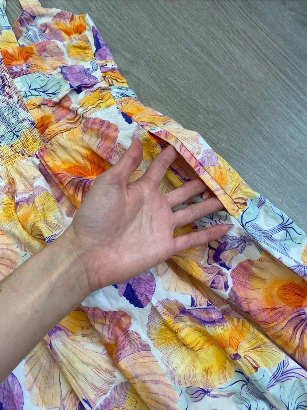 Anthropologie Cecilia Pettersson Floral Tie-Front Sundress Sz 8 beach resortwear - Picture 9 of 9